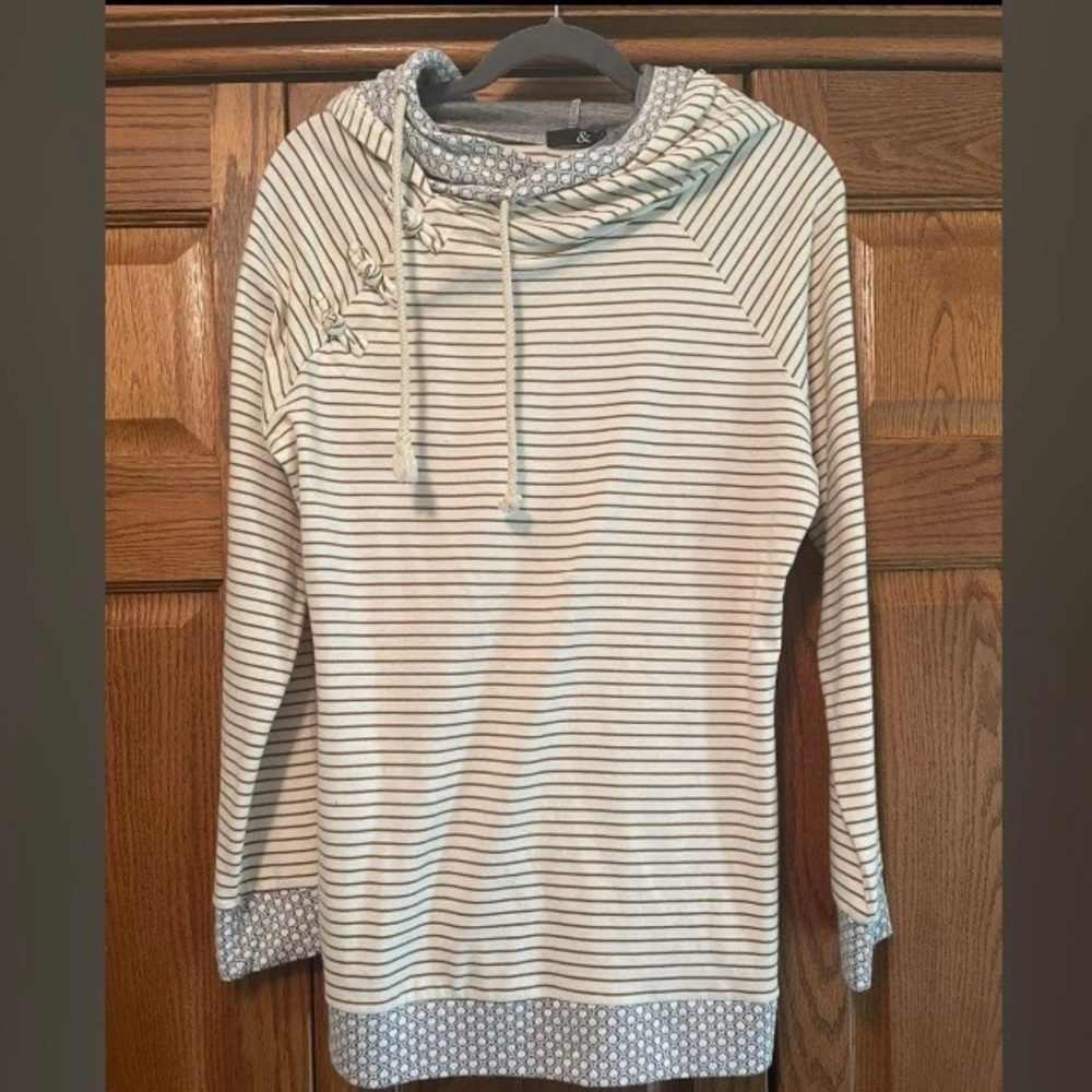 Ampersand DoubleHood Sweatshirt size L